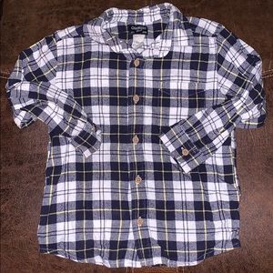 Boys plaid button down shirt